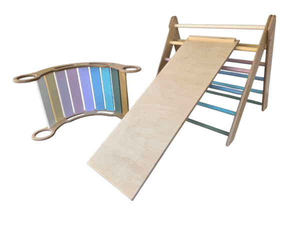 Montessori set (hojdačka, trojuholník, doska)