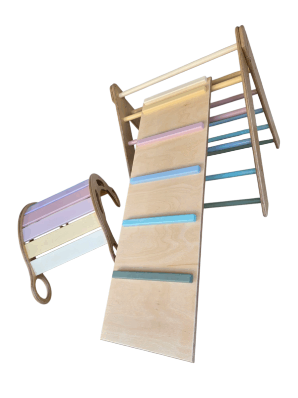 Montessori set (hojdačka, trojuholník, doska)